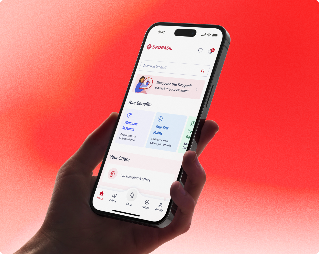 Drogasil app redesign