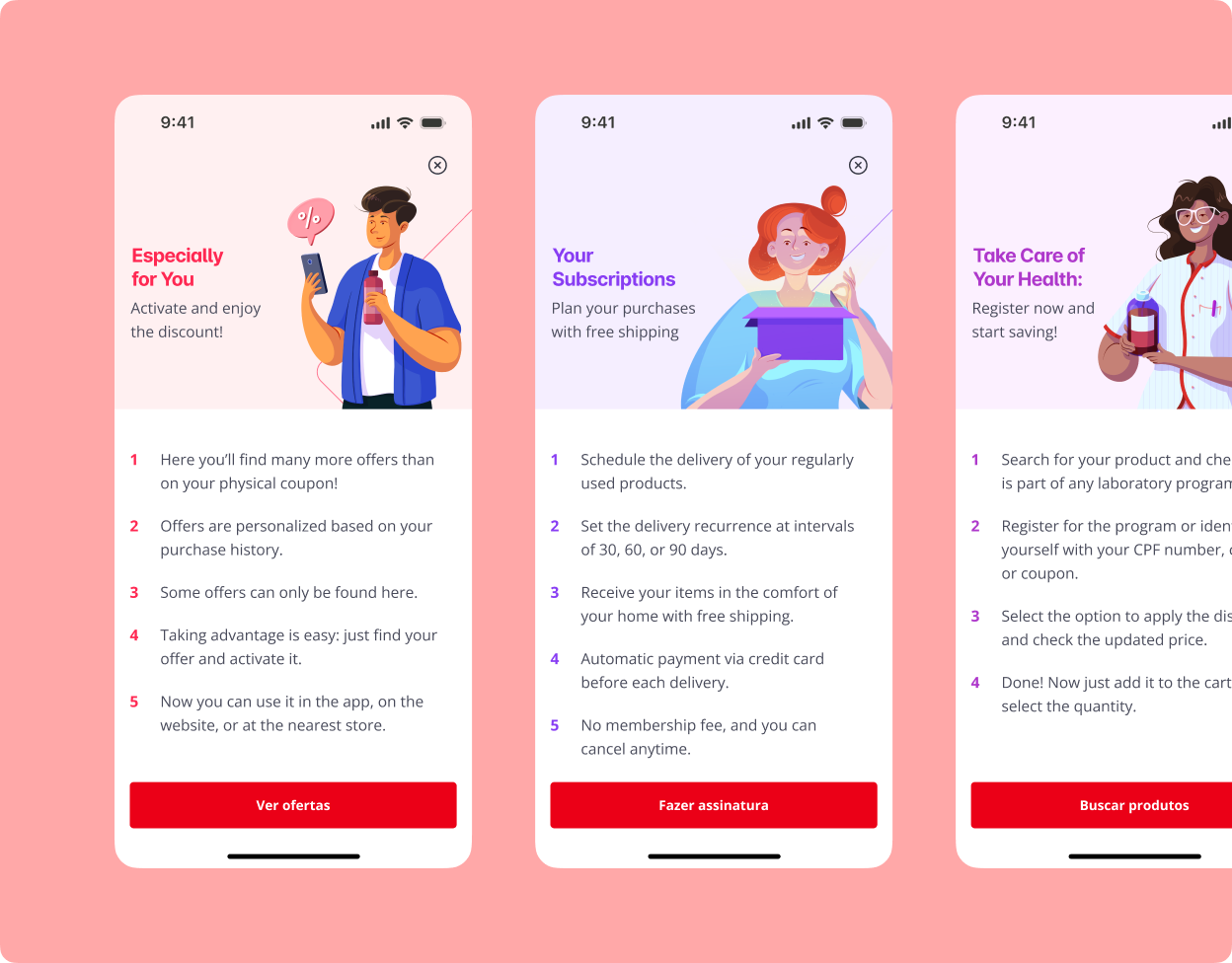 Drogasil app redesign
